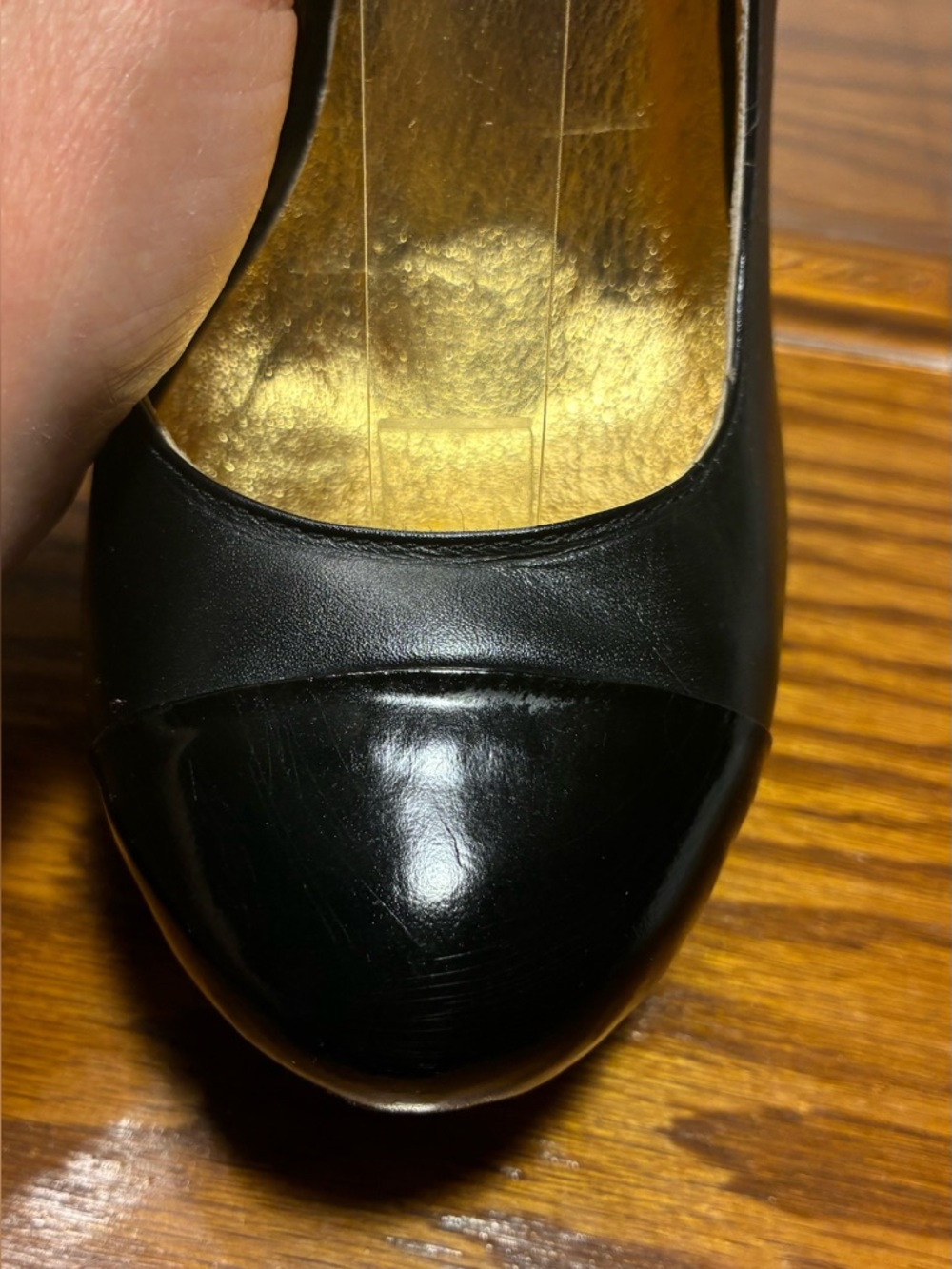 Dolce Vita Mary Jane Patent Accent Stiletto Heels Black Leather Size 7 - Picture 9 of 11